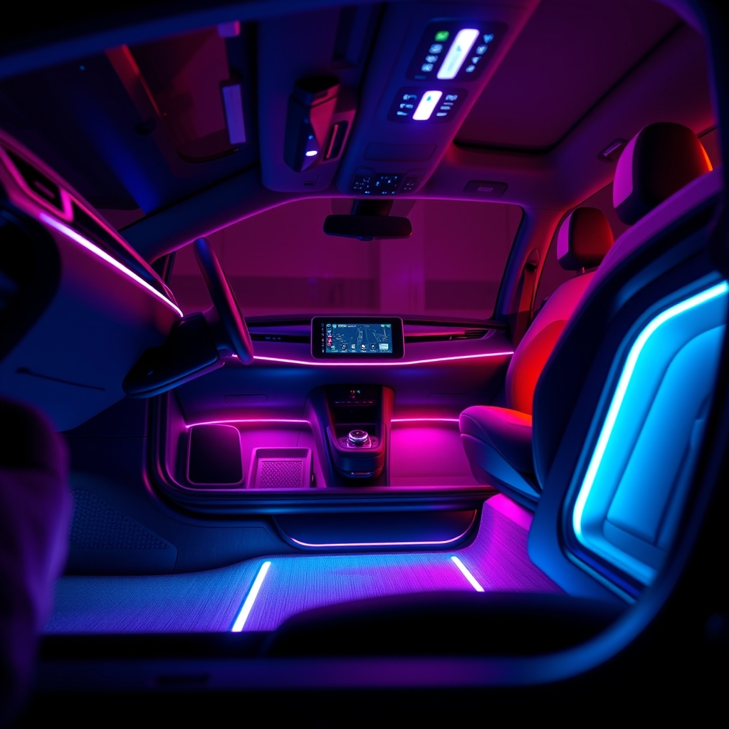 car ambient lighting kit - Illustration 1