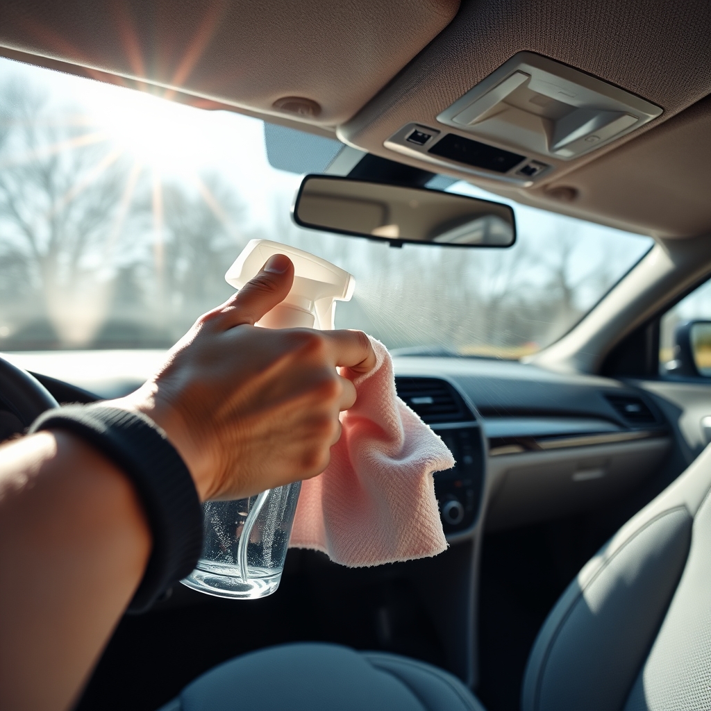 car cleaner in action
