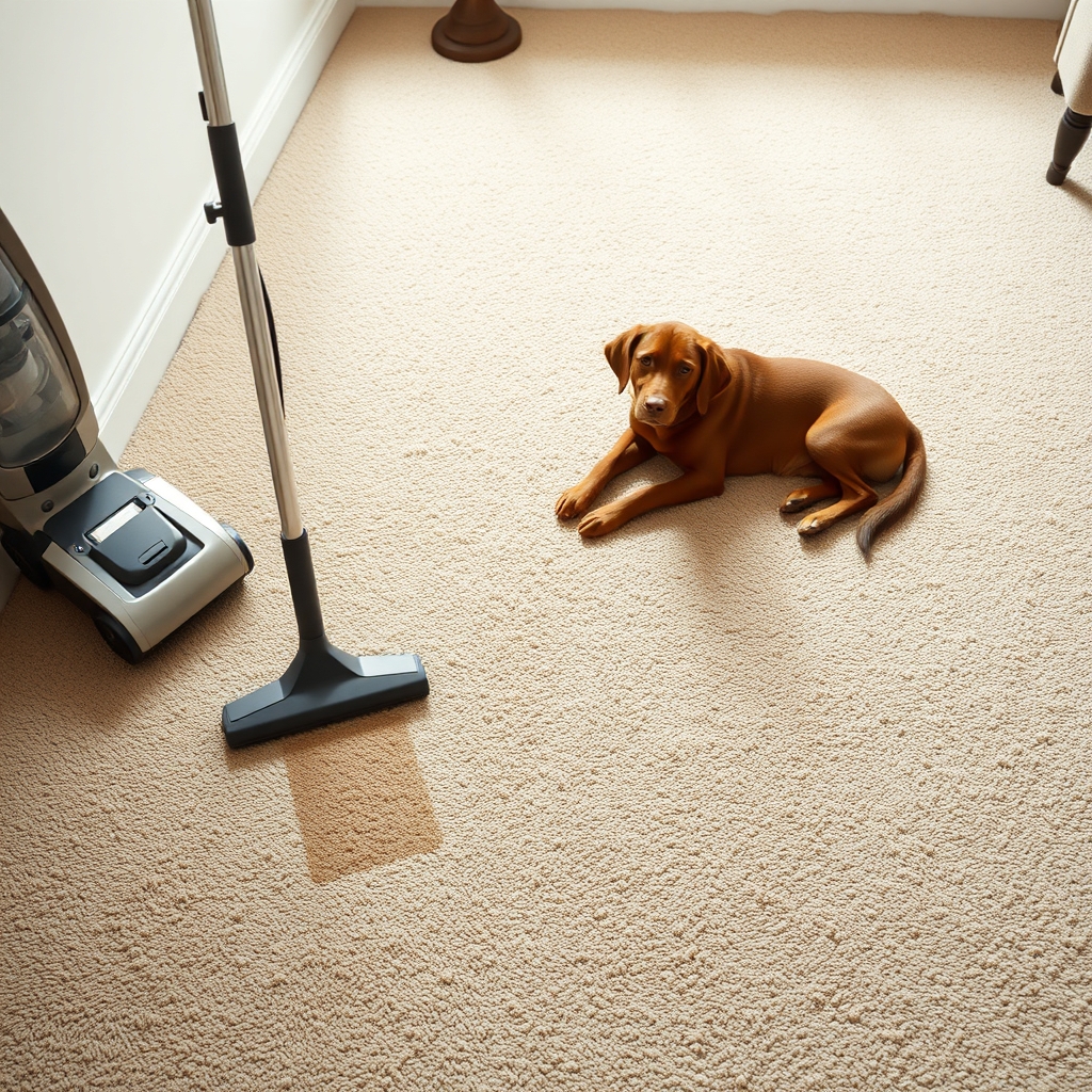 carpet cleaner in action