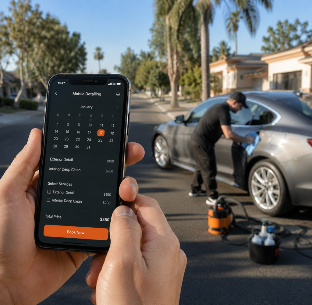 Mobile Detailing Booking Near Me: 7 Best Ways to Book With Confidence (Proven Guide) 2 ChatGPT Image Jul 24 2026 05 21 20 PM ShowroomLook